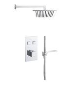 Just Taps Athena 2 Outlet Touch Thermostat with Overhead Shower & Handshower