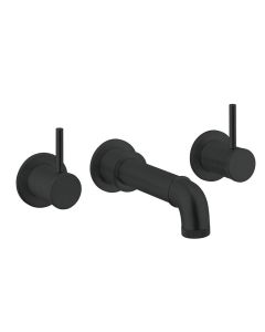 Crosswater MPRO Industrial Carbon Black Basin 3 Hole Set PRI130WNM