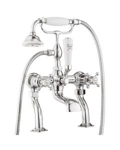 Crosswater Belgravia Crosshead Bath Shower Mixer with Kit - Chrome