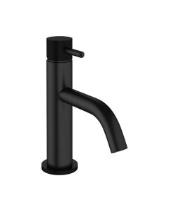 Crosswater MPRO Monobloc Basin Mixer Knurled Handle Matt Black 