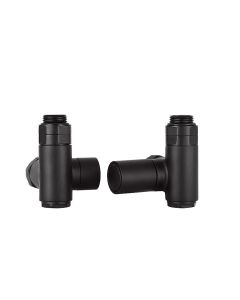 Just Taps Dual Fuel Radiator Valve Matt Black