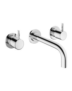 Crosswater MPRO Twin Lever Basin Mixer – Chrome