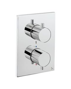 Crosswater MPRO Crossbox 3 Outlet Valve Trimset Chrome 