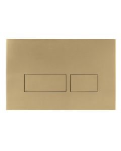 Crosswater Mike Pro Dual Flush Plate - Brushed Brass Finish
