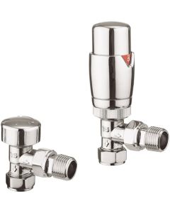 Crosswater Pier 15mm Angled Valve TRV – Chrome