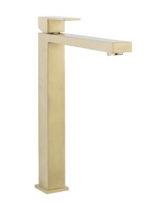 Crosswater Verge Basin Tall Monobloc - Brushed Brass
