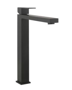 Crosswater Verge Basin Tall Monobloc - Matt Black