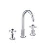 Just Taps Grosvenor Black Cross 3 Hole Basin Mixer