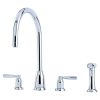 Perrin & Rowe Callisto Kitchen Sink Mixer Tap With C-Spout And Rinse Lever Handles