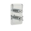 Just Taps Grosvenor Lever Thermostatic Concealed 1 Outlet Shower Valve, Vertical-Brass With Chrome Finishing