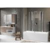 Novellini Aurora 4 - Two Folding Section Bath Screen