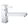 Just Taps Kubix Single Lever Sink Mixer, Swivel Spout
