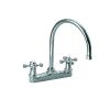 Just Taps Queen's Deck Mounted Sink Mixer, Swivel Spout