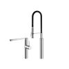 KWC ONO Highflex 2 hole with single lever swivel apout and separate flexible spray