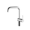 KWC Livello single lever monobloc with swivel spout
