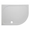Crosswater Stone Resin Shower Trays 45mm Edge Waste Offset Quadrant800 x 1000mm Quad (R)
