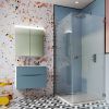 Crosswater Shower Enclosures Design 8 Silver Side Panel 800mm