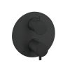 Crosswater MPRO Industrial Carbon Black Crossbox 3 Outlet Trim Set