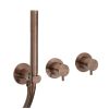 Just Taps VOS Modular Thermostatic Concealed 2 Outlet Shower Valve, Handset Brushed Bronze