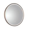 Just Taps VOS Mirror With Light Brushed Bronze 600mm