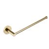 Just Taps VOS Round Wall Mounted Towel Rail 316.5mm-Brushed Brass