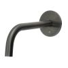 Just Taps Vos Slim Bath and Basin Spout 150mm-Brushed Black