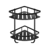 Just Taps Corner Twin Basket-Matt Black