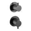 Just Taps VOS Modular Thermostatic Concealed 2 Outlet Shower Valve Matt Black
