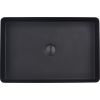Just Taps Vos Grade 316 Stainless Steel Rectangular Counter Top Basin-Matt Black 