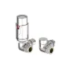 Tissino Hugo2 Double Angle Valves including Thermostatic Head - Chrome
