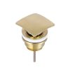 Just Taps HIX Basin waste, Universal Slotted and Unslotted Brushed Brass