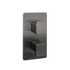Just Taps HIX Thermostatic Concealed 1 Outlet Shower Valve Brushed Black