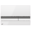 Alca Basic Flush Plate – White/Chrome