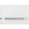 Alca Stripe flat flush plate - white