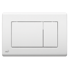Alca Basic Flush Plate (rectangular) – White