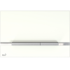 Alca Stripe glass flat flush plate - white