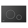 Alca Thin Flush Plate (Round) - Black & Chrome