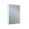 Just Taps Image Rectangular LED Illuminated Bathroom Mirror 700mm H x 500mm W - Chrome