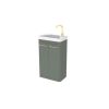 Saneux HYDE 50cm 2 door floor standing unit & plinth - Matt Sage