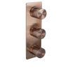 Just Taps Evo Thermostatic concealed 3 outlet shower valve