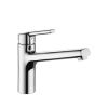 KWC Luna-E single lever monobloc with swivel spout