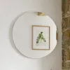 HiB Trim Round Matt White 80cm Bathroom Mirror 