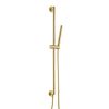 Just Taps Evo Slide rail with pencil shower handle and hose Brushed Brass