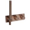 Just Taps Evo Thermostatic concealed 2 outlet shower valve with attached handset