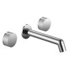Just Taps Evo 3 hole wall mounted basin mixer Chrome