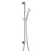 Just Taps Evo Slide Rail with Round Shower Handle and Hose Chrome
