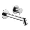Just Taps Evo Wall mounted basin mixer with lever Chrome