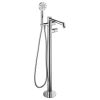 Just Taps Evo Floor standing bath shower mixer no lever with kit Chrome