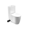 Saneux UNI close coupled left hand soil exit WC pan - rimless