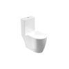 Saneux UNI close coupled open back WC pan - rimless - Gloss White